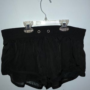 black lounge shorts
